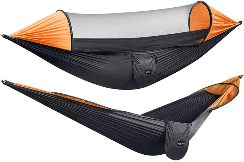Large Camping Hammock with Mosquito Net 2 Person Pop-up Parachute Lightweight Hanging Hammocks