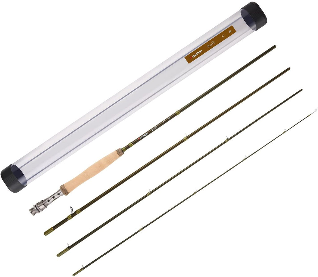 Piscifun Sword Fly Fishing Rod 4 Piece 9ft Graphite- IM7 Carbon Fiber