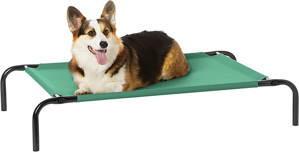 Cooling Elevated Pet Bed, Medium (43 x 26 x 7.5 Inches), Green