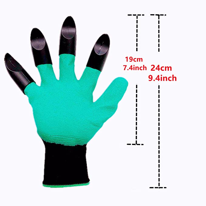 2 Pairs Garden Gloves, Gardening Gloves with Claw for Yard Work