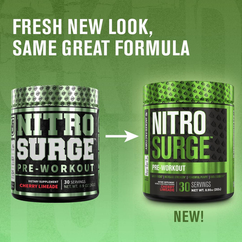 NITROSURGE Pre Workout Supplement - Endless Energy, Instant Strength Gains