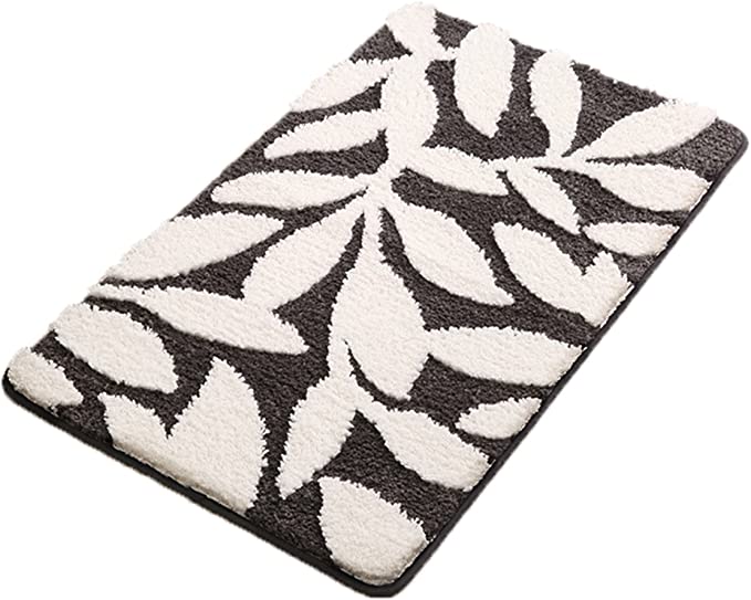 Leaves Bath Mats,Ultra Absorbent Bath Rugs,Super Cozy and Extra Soft Bathroom Rugs
