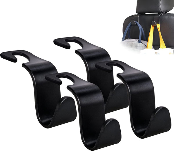 Car Seat Headrest Hook 4 Pack Hanger Storage Organizer