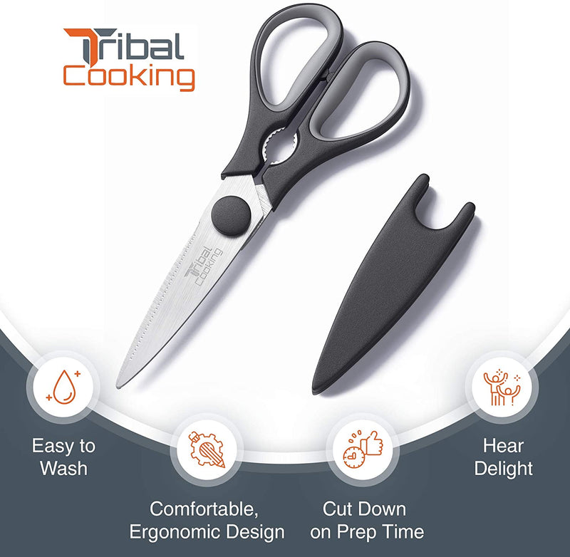 Tribal Cooking Kitchen Scissors - 8.8-Inch Professional Kitchen Shears