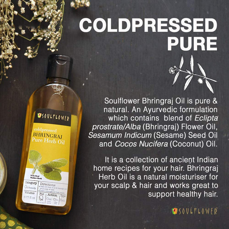 Organic Bhringraj Hair Oil for Hair Nourishment, For Men & Women