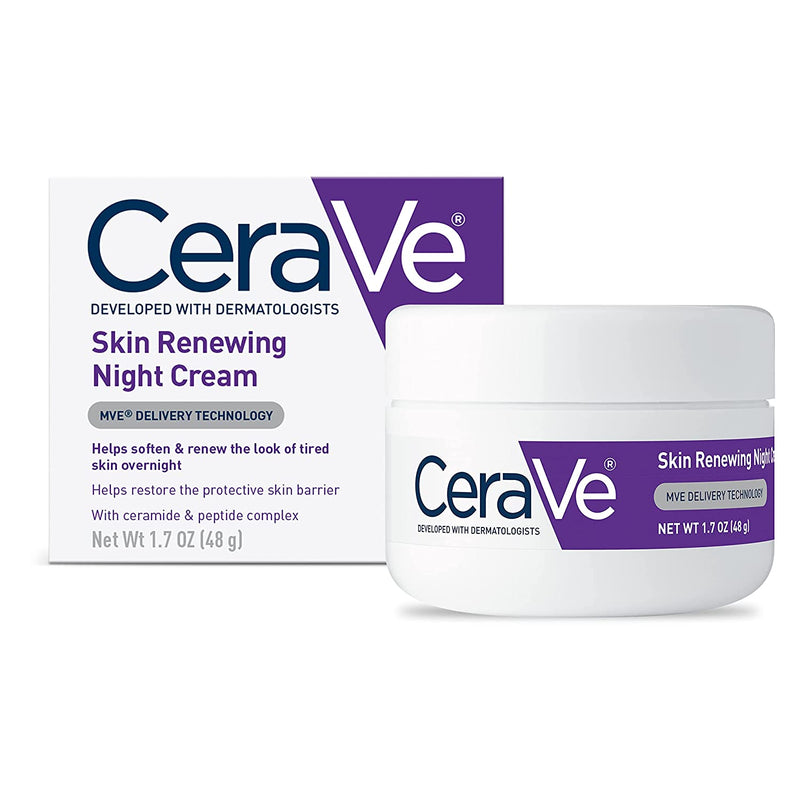 Skin Renewing Night Cream | Niacinamide, Peptide Complex, and Hyaluronic Acid Moisturizer