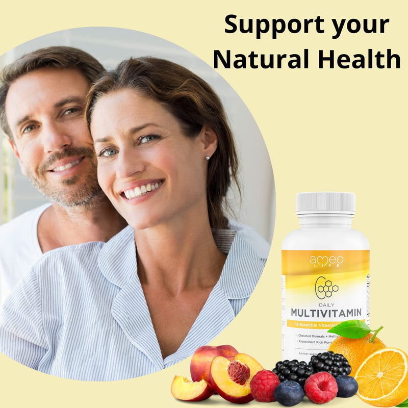 Chelated Multivitamin - with Minerals and Vitamin A, B6, B12, C, D, E