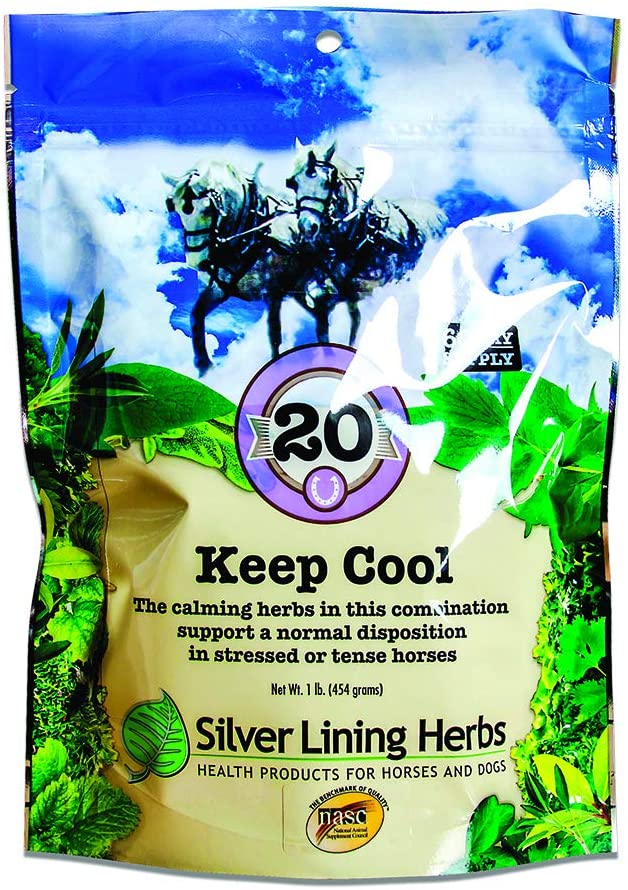 Silver Lining Herbs 20 Keep Cool Equine Calmer - Natural Herbal Horse Supplement