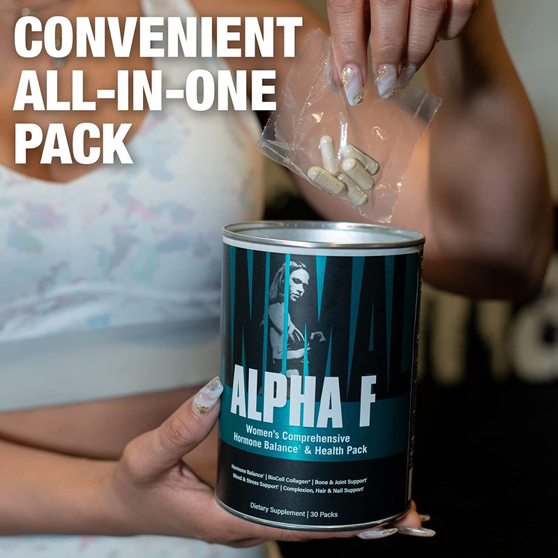 Alpha F - Women's Comprehensive Formula - Supports Complexion, Hair, Nails, Mood and Stress