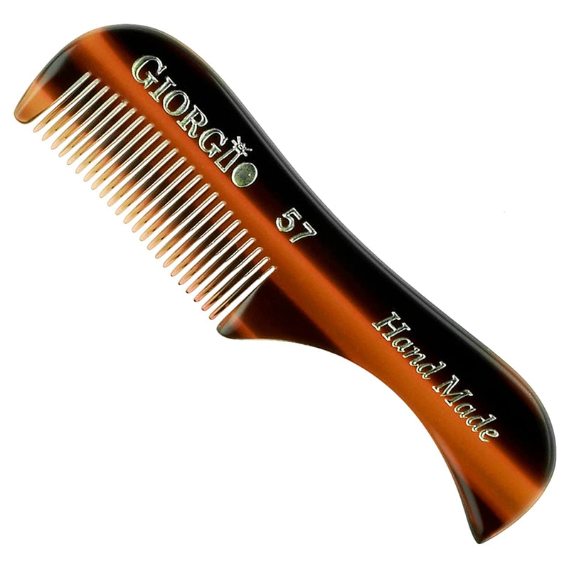 G57 Extra Small 2.75 Inch Men's Fine Toothed Beard and Mustache Comb for Facial Hair Grooming and Styling