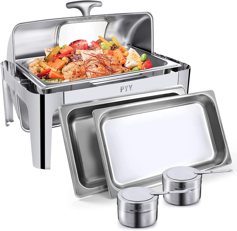 Roll Top Chafing Dish Buffet Set Professional Chaffing Server Set