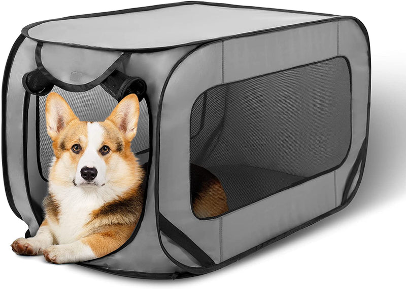 Love's cabin 36in Portable Large Dog Bed - Pop Up Dog Kennel, Indoor Outdoor Crate