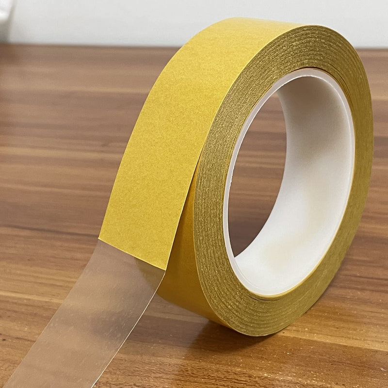 Double Sided Tape with Acrylic Clear Adhesive 1Inch x 66 Feet Super Thin Strong Sticky Tape