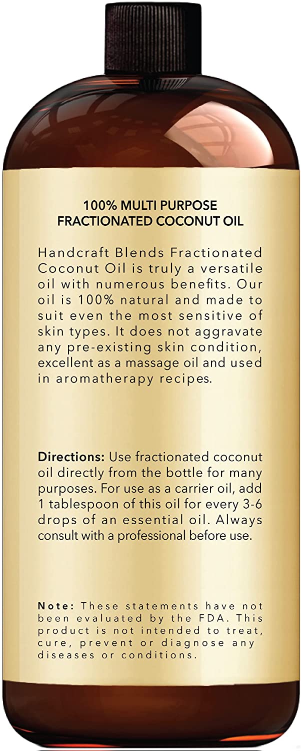 100% Pure & Natural Premium Grade Coconut Carrier Oil for Essential Oils