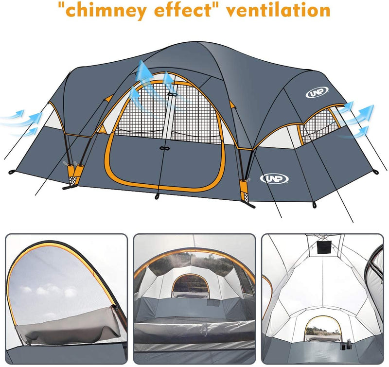 Camping Tent 10-Person-Family Tent