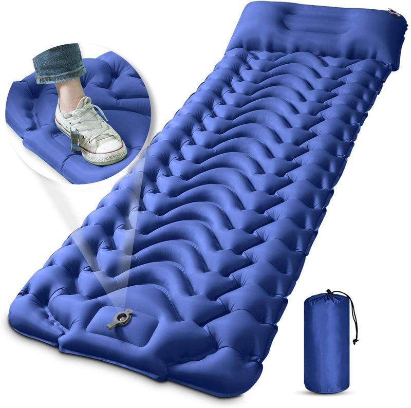 3.9 Inch Inflatable Sleeping Mat with Pillow Built-in Pump