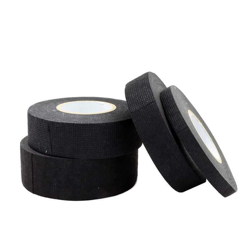 Wiring Harness Tape Set 4, Black Chemical Fiber Cloth High Temp Wire Harness