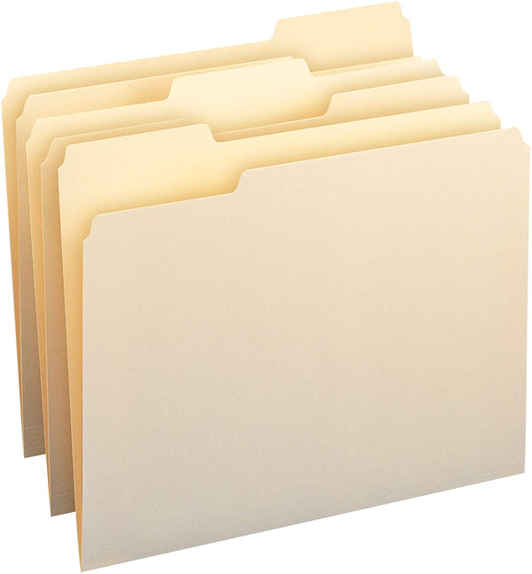 Assorted Positions File Folders, Letter Size