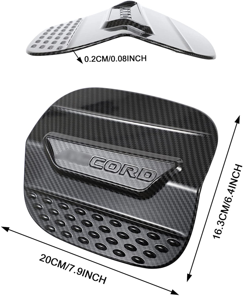 Carbon Fiber Printing Tank Cover Compatible with Honda Accord Sedan