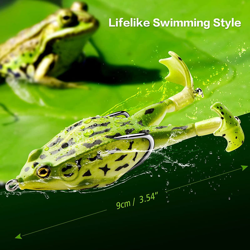 Topwater Frog Lure Bass Trout Fishing Lures Kit Set