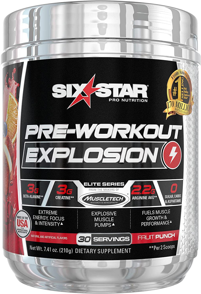Pre Workout | Six Star PreWorkout Explosion | Pre Workout Powder for Men & Women
