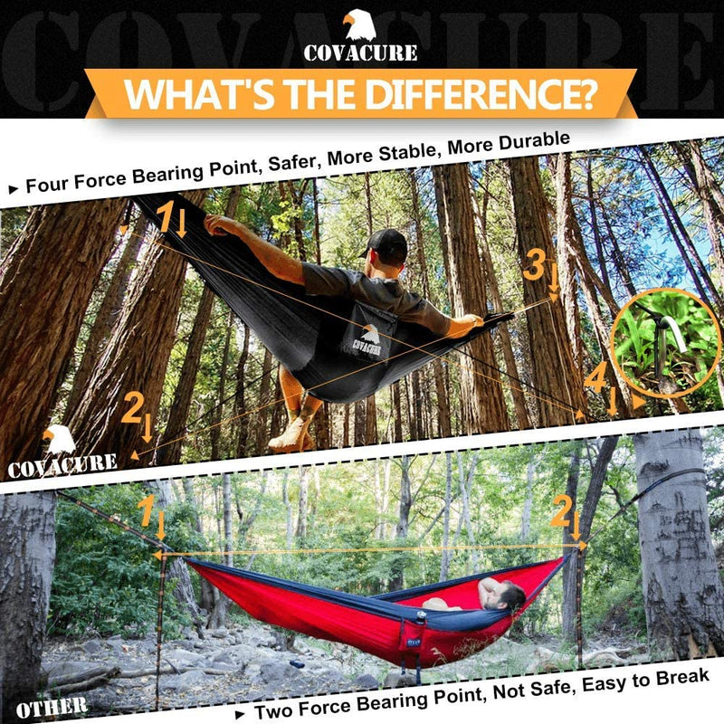 Lightweight Double Hammock, Hold Up to 772lbs