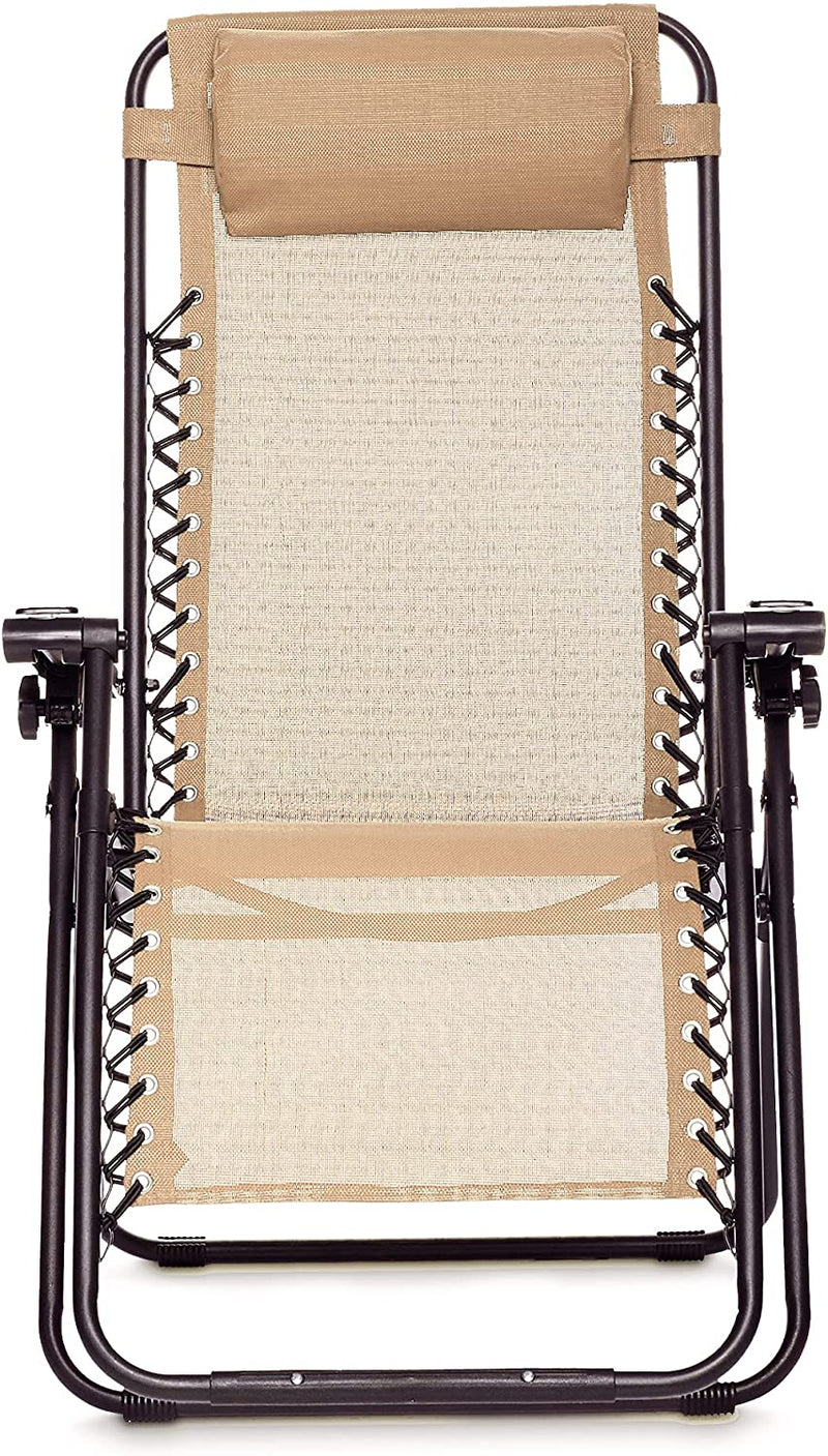 Outdoor Textilene Adjustable Zero Gravity Folding Lounge Chair