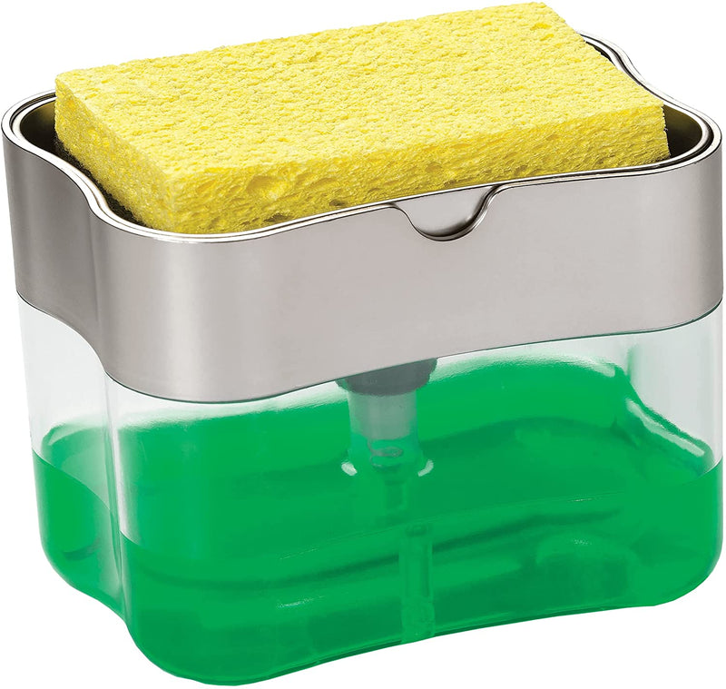 Countertop Dish Soap Dispenser Pump and Sponge Holder