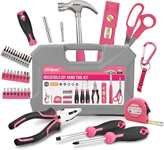 Tool Kit Set. Essential Hand Tools in a Box for Complete Repair