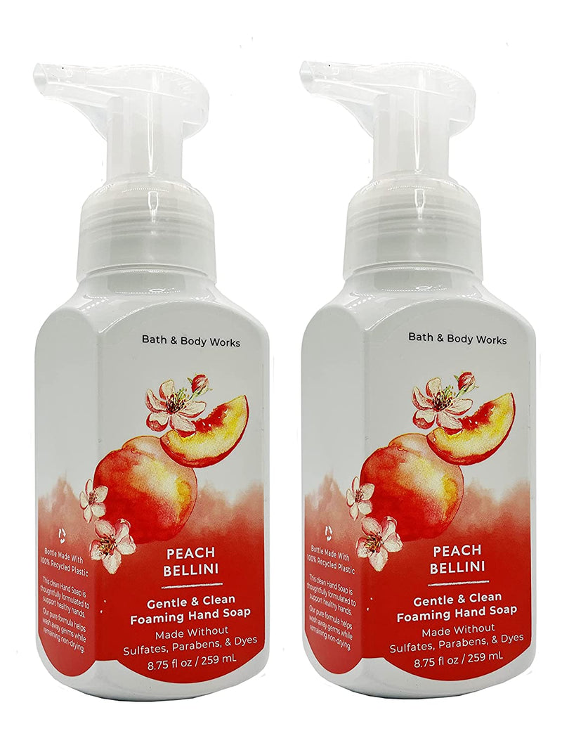 Gentle Foaming Hand Soap Peach Bellini, 8.75 Ounce, (Pack of 2)