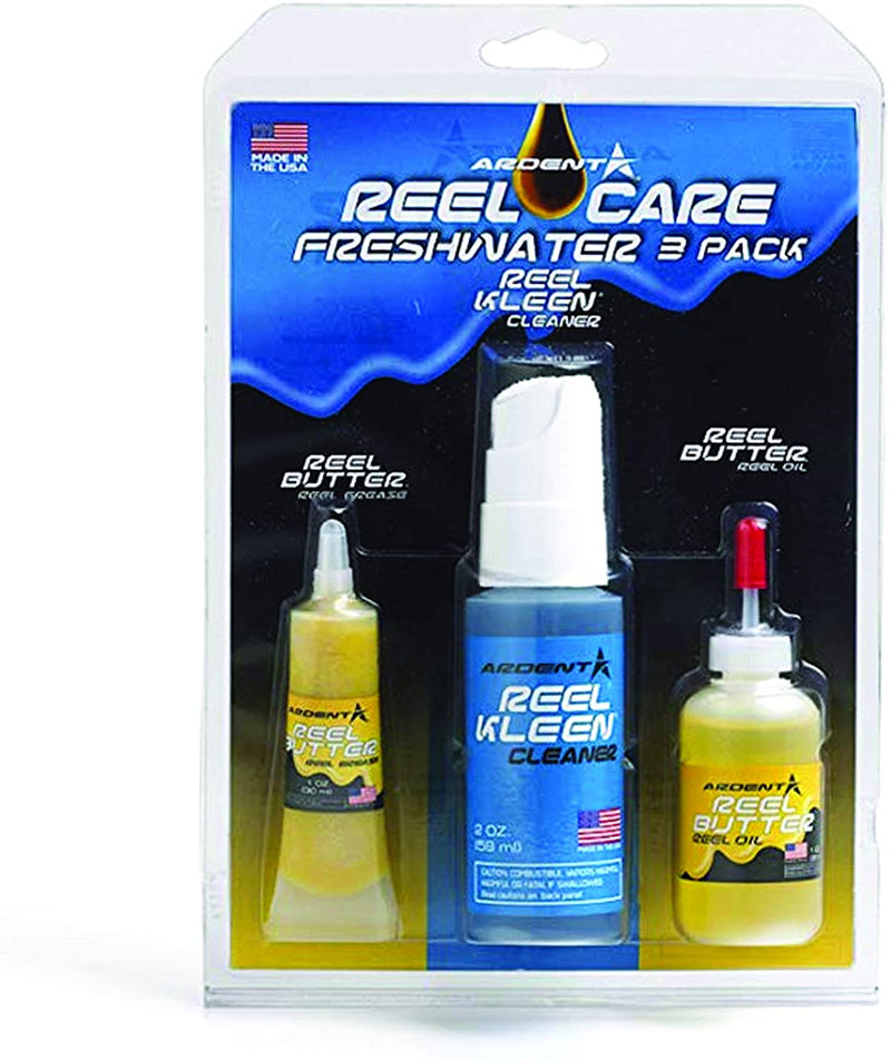 Freshwater Reel Care 3 Pack / Fishing Reel Cleaner Lubricator & Grease