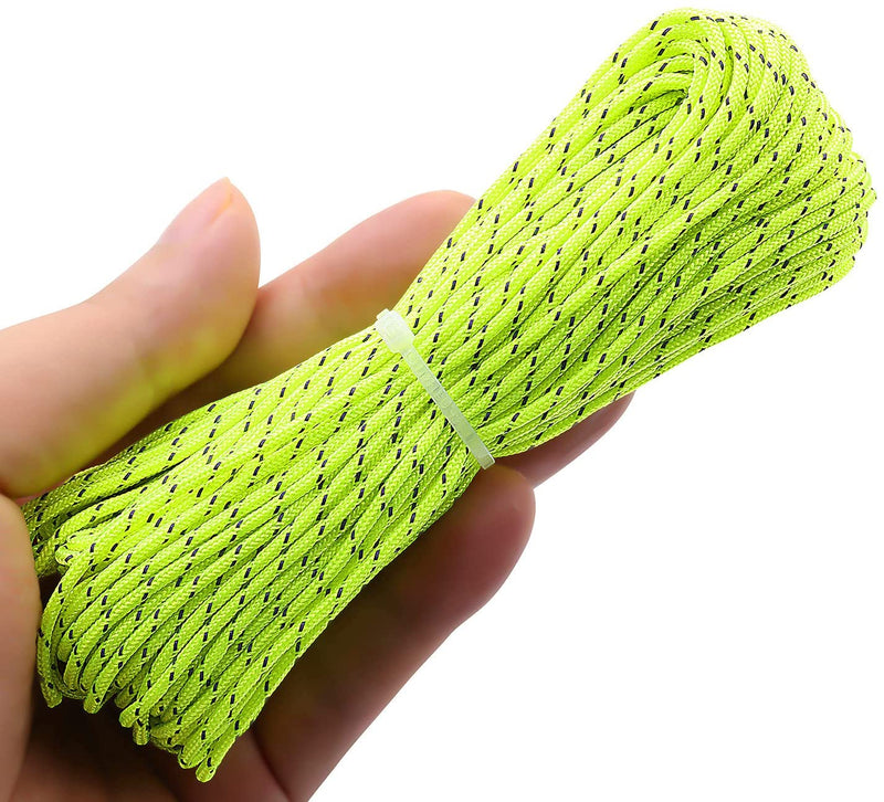 1.8mm Fluorescent Reflective Guyline Tent Rope Camping Cord Paracord