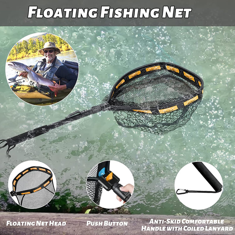 Floating Fishing Net, Rubber Coated Fish Net