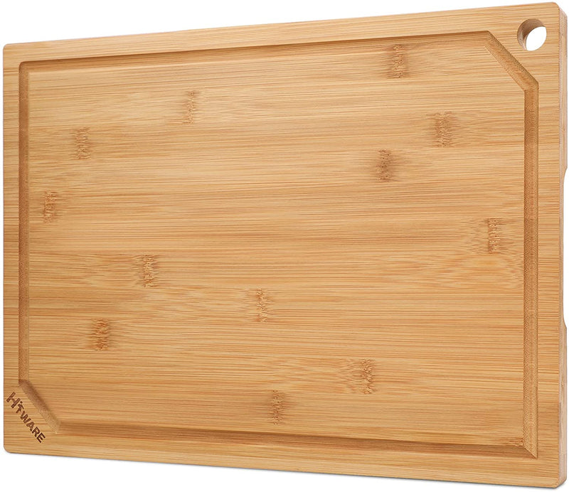 Extra Large Bamboo Cutting Board for Kitchen, Heavy Duty Wood Cutting Board