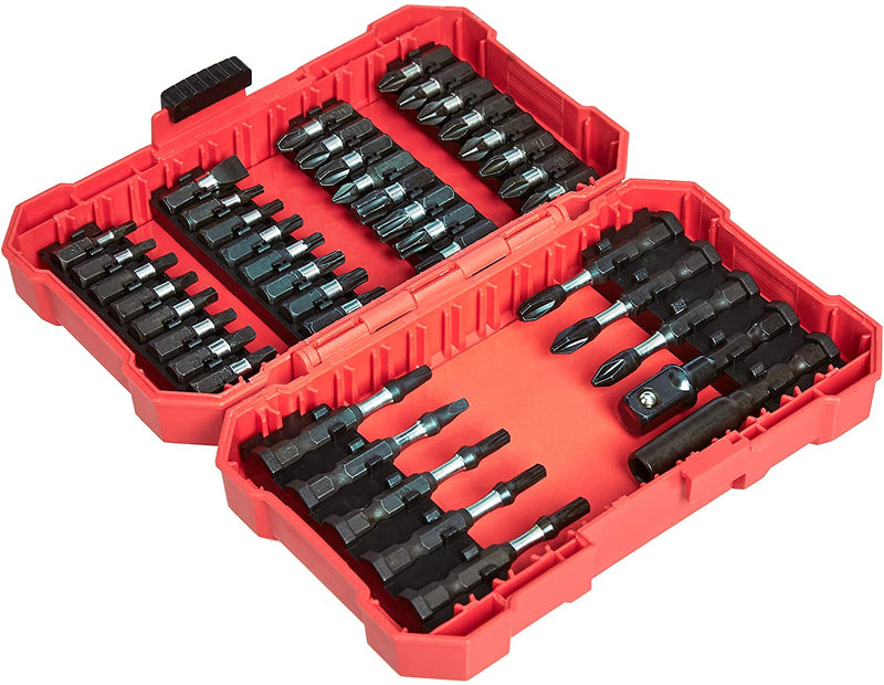 42-Piece Impact Screwdriver Bit Set - Phillips, Slotted and Torx