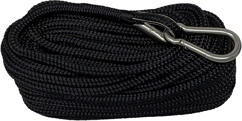 50 ft x 1/4 inch or 3/8 inch - Double Braided Nylon Anchor Line/Boat Rope