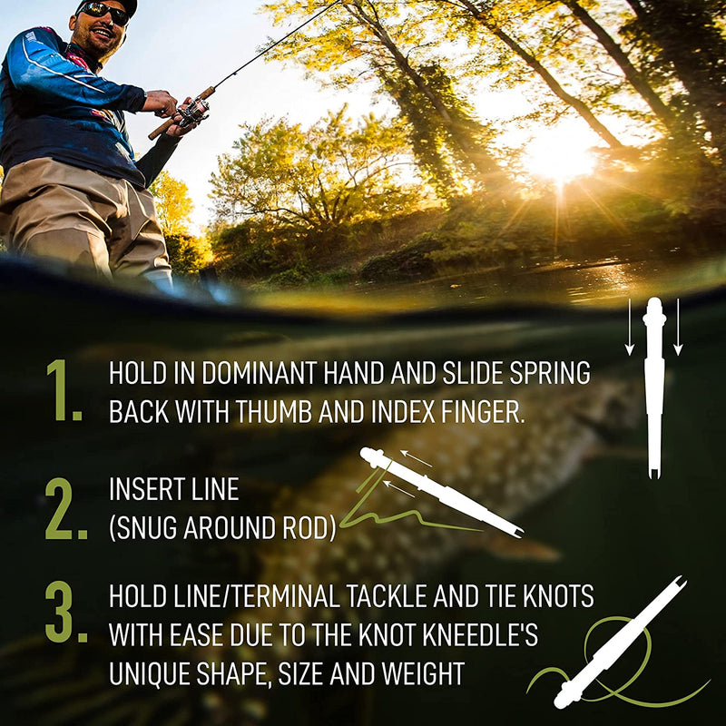 KNOT KNEEDLE - Designed to Tie Your Knots with Ease and Keep You Fishing Longer