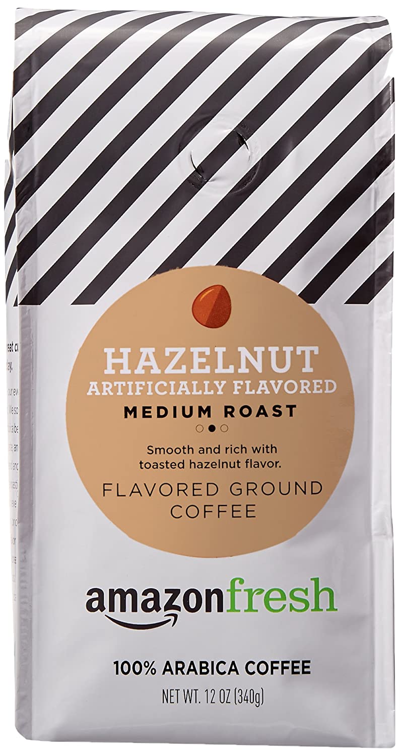 Hazelnut Flavored Coffee, Ground, Medium Roast, 12 Ounce