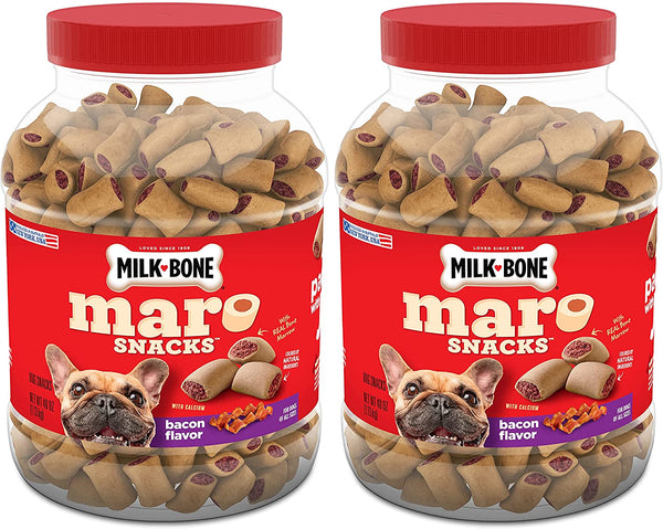 MaroSnacks Bacon Flavor Small Dog Treats With Bone Marrow