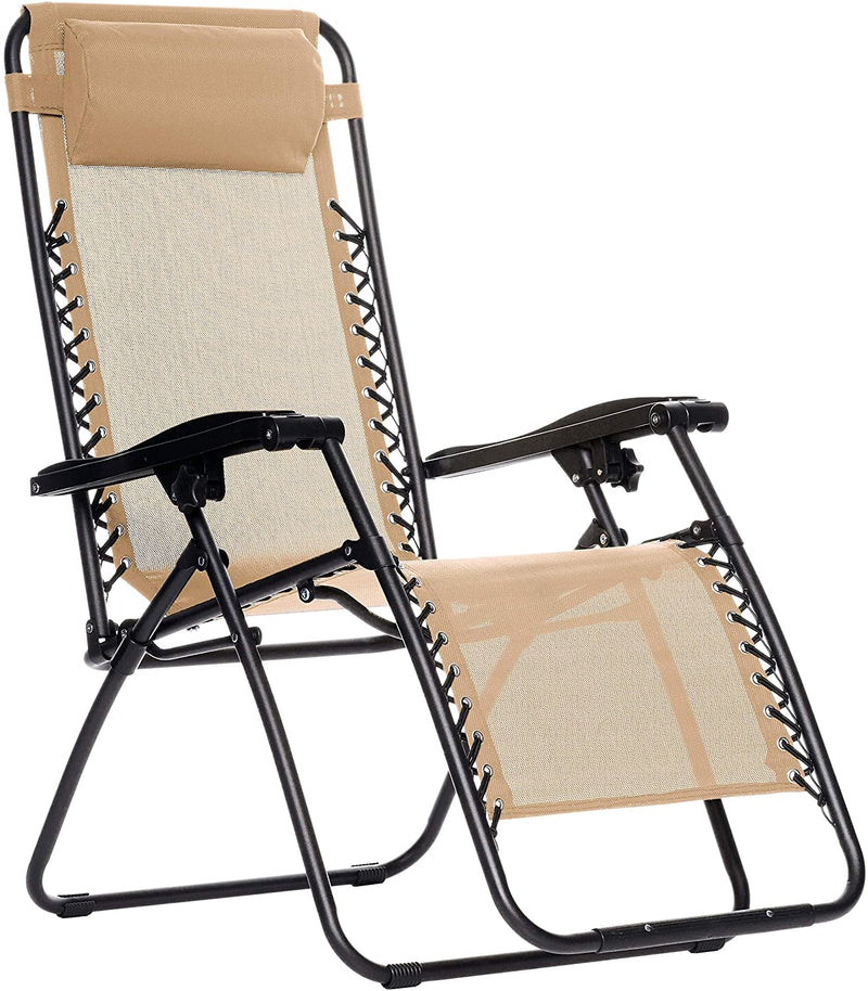 Outdoor Textilene Adjustable Zero Gravity Folding Lounge Chair