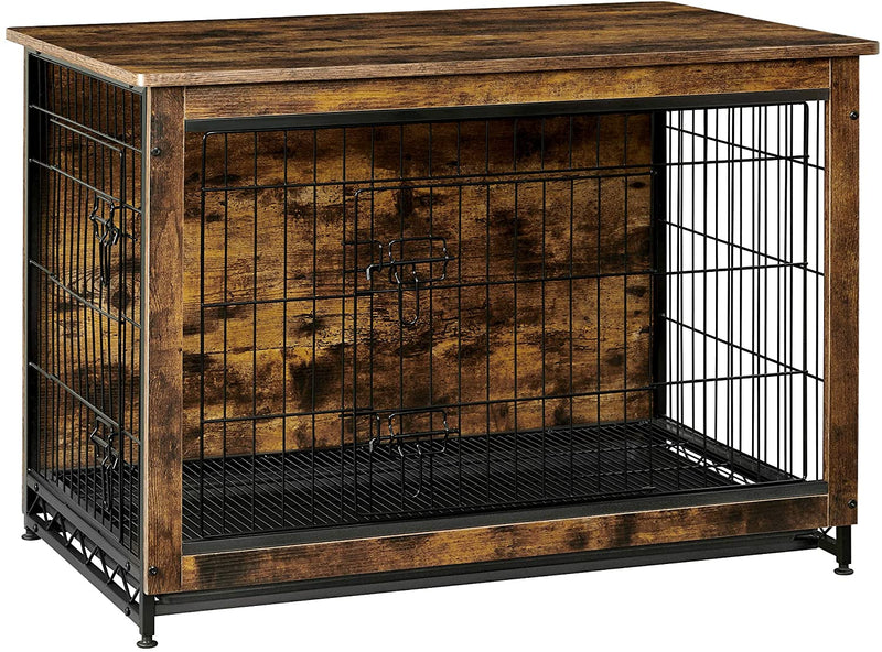 Wooden Dog Crate, Indoor Pet Crate End Table