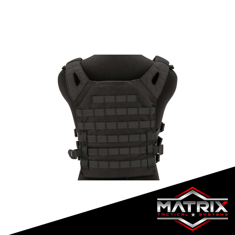 Matrix Level-1 Plate Carrier with Integrated Magazine Pouches (Color: Black)