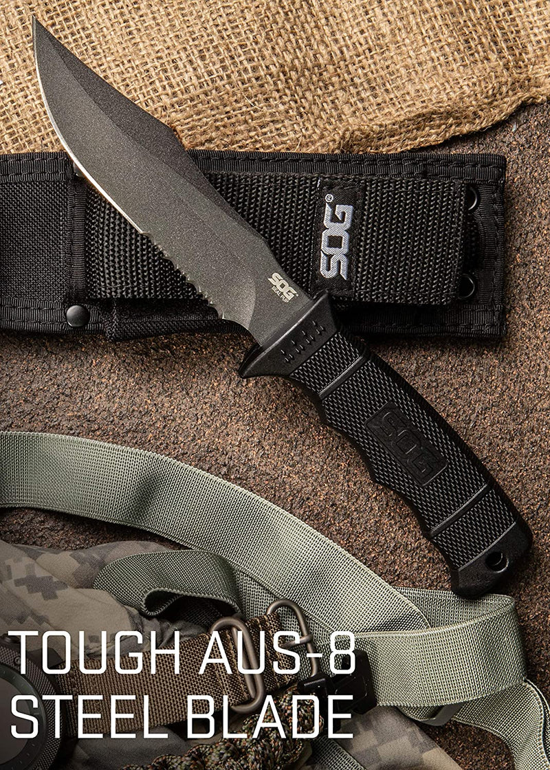 SOG Fixed Blade Hunting Knives with Sheath