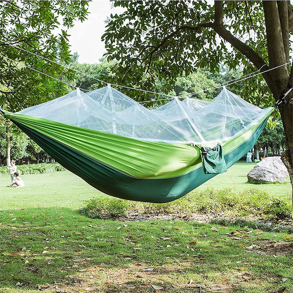 Double & Single Camping Hammock with Mosquito Net Portable