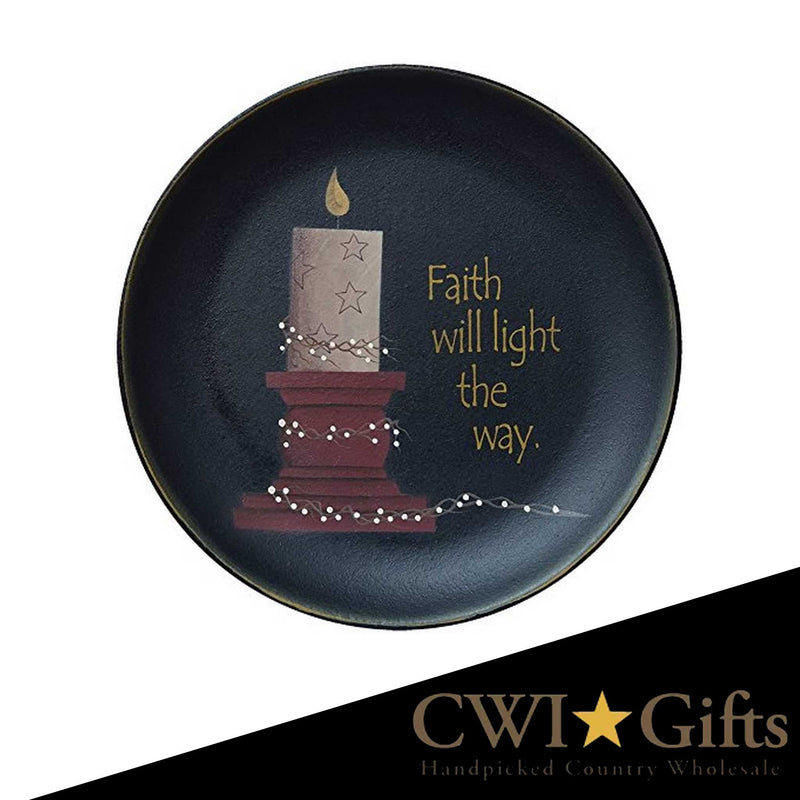 Faith Will Light Plate