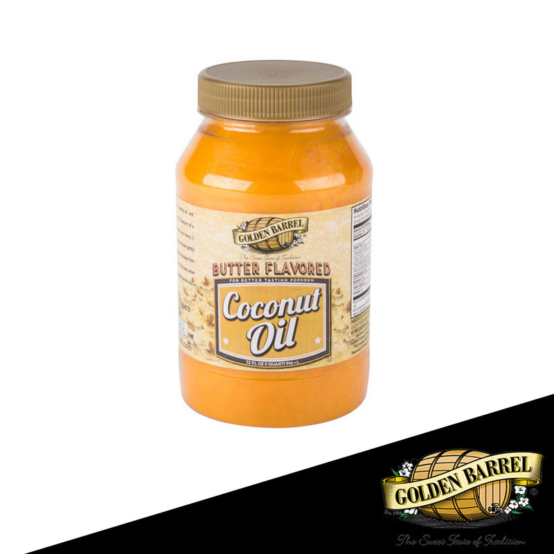 Golden Barrel 32 oz. Butter Flavored Coconut Oil - 12/Case