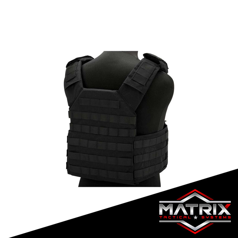 Matrix Level-2 Plate Carrier with Integrated Magazine Pouches (Color: Black)