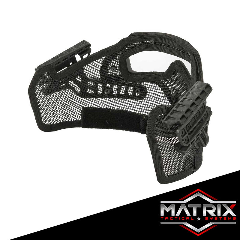 Matrix Legionnaire Full Head Coverage Helmet / Mask / Goggle Protective System (Color: Black)