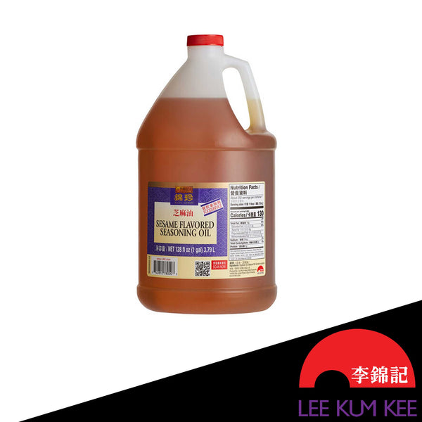 Lee Kum Kee Kum Chun 1 Gallon Sesame Flavored Seasoning Oil - 4/Case
