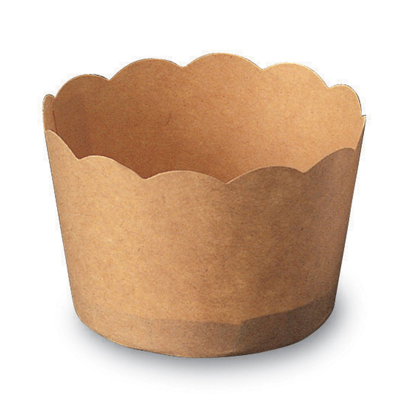 1.7"D x 1.4"H Brown Paper Baking Cups,Pack of 100